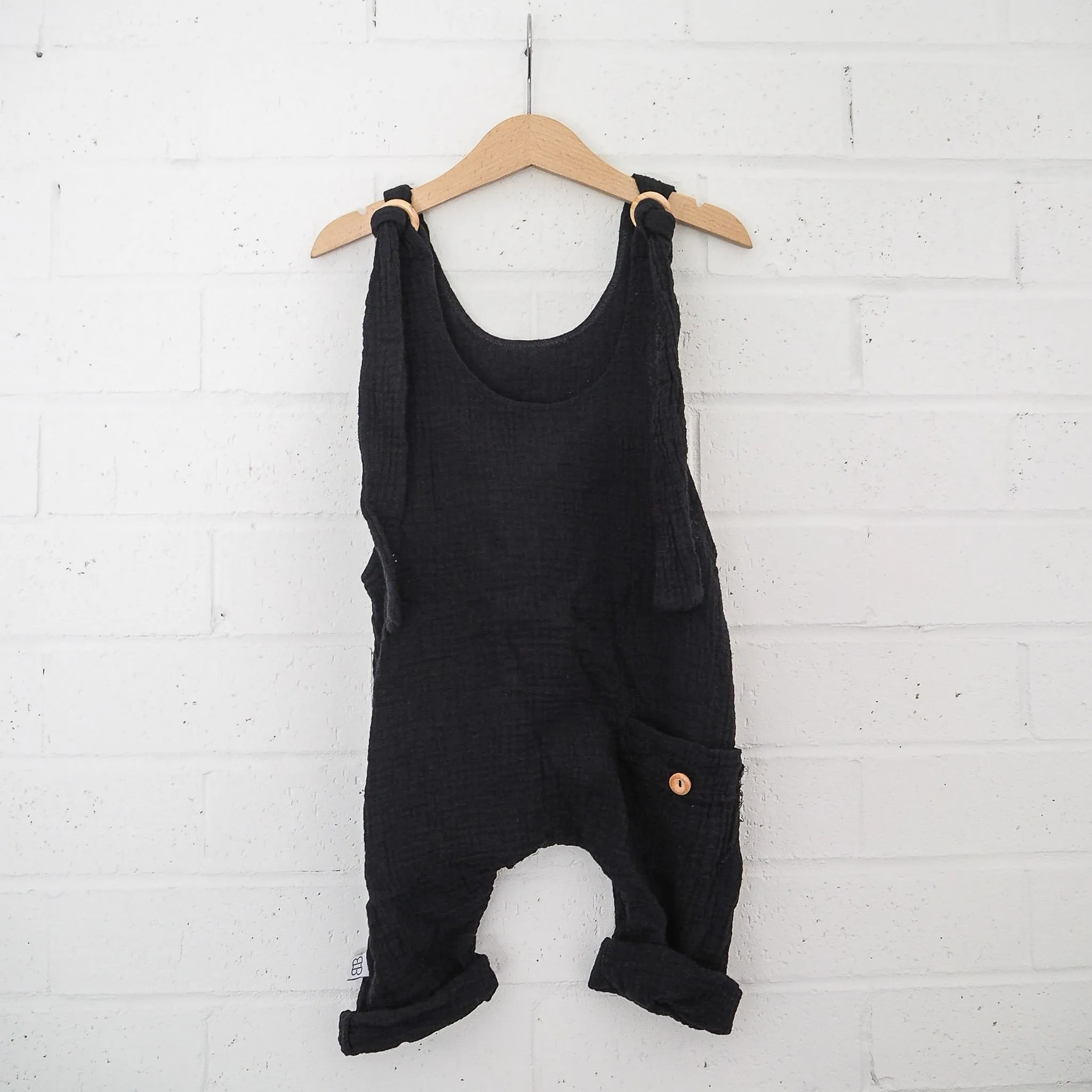 Toddler Dungaree - Black