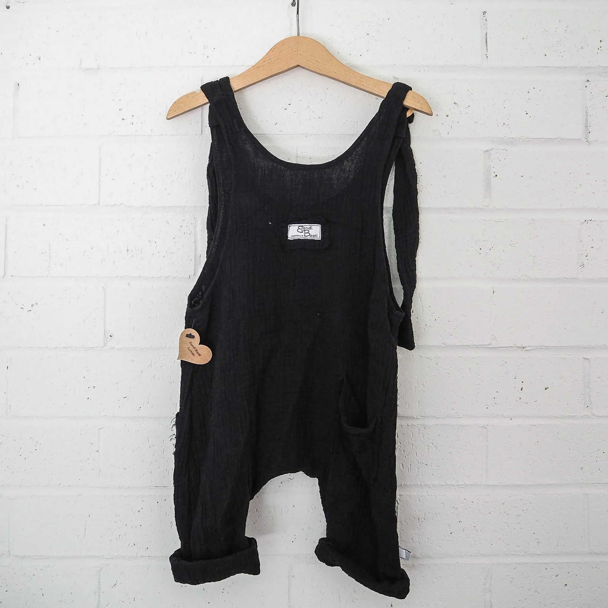 Toddler Dungaree - Black