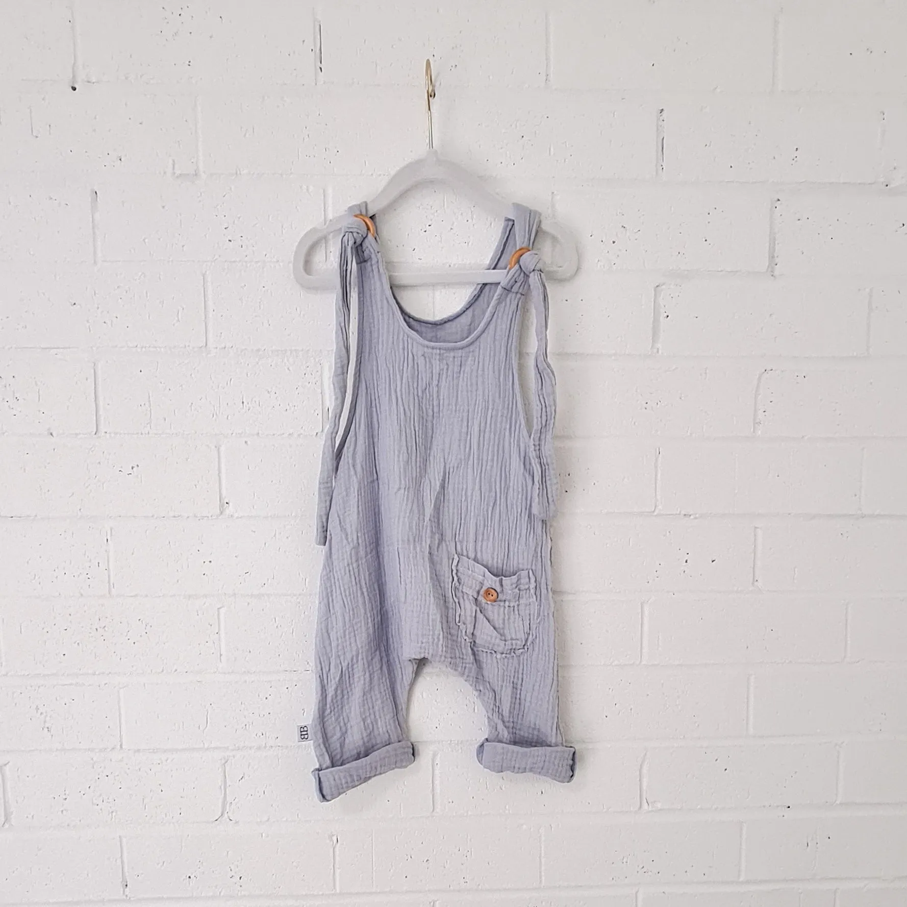 Toddler Dungaree - French Grey