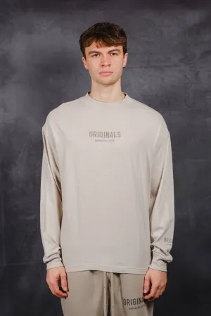 Tonal Embroidered Originals Long Sleeve Tee