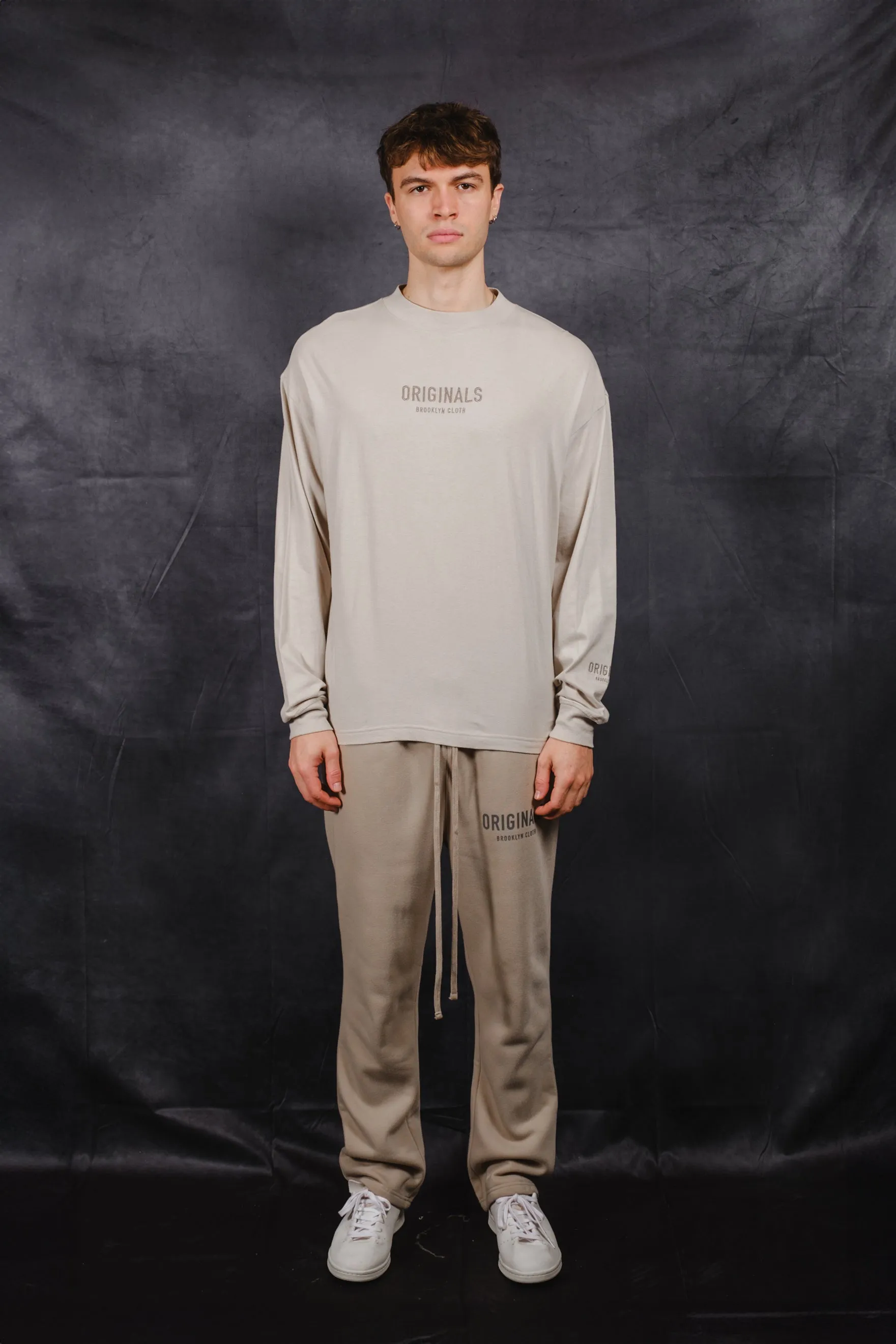 Tonal Embroidered Originals Long Sleeve Tee