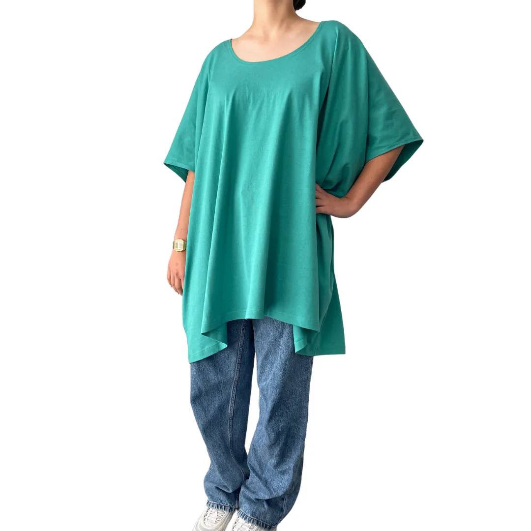 TWO DAUGHTERS - Oversized Box Tee - Aquamarine