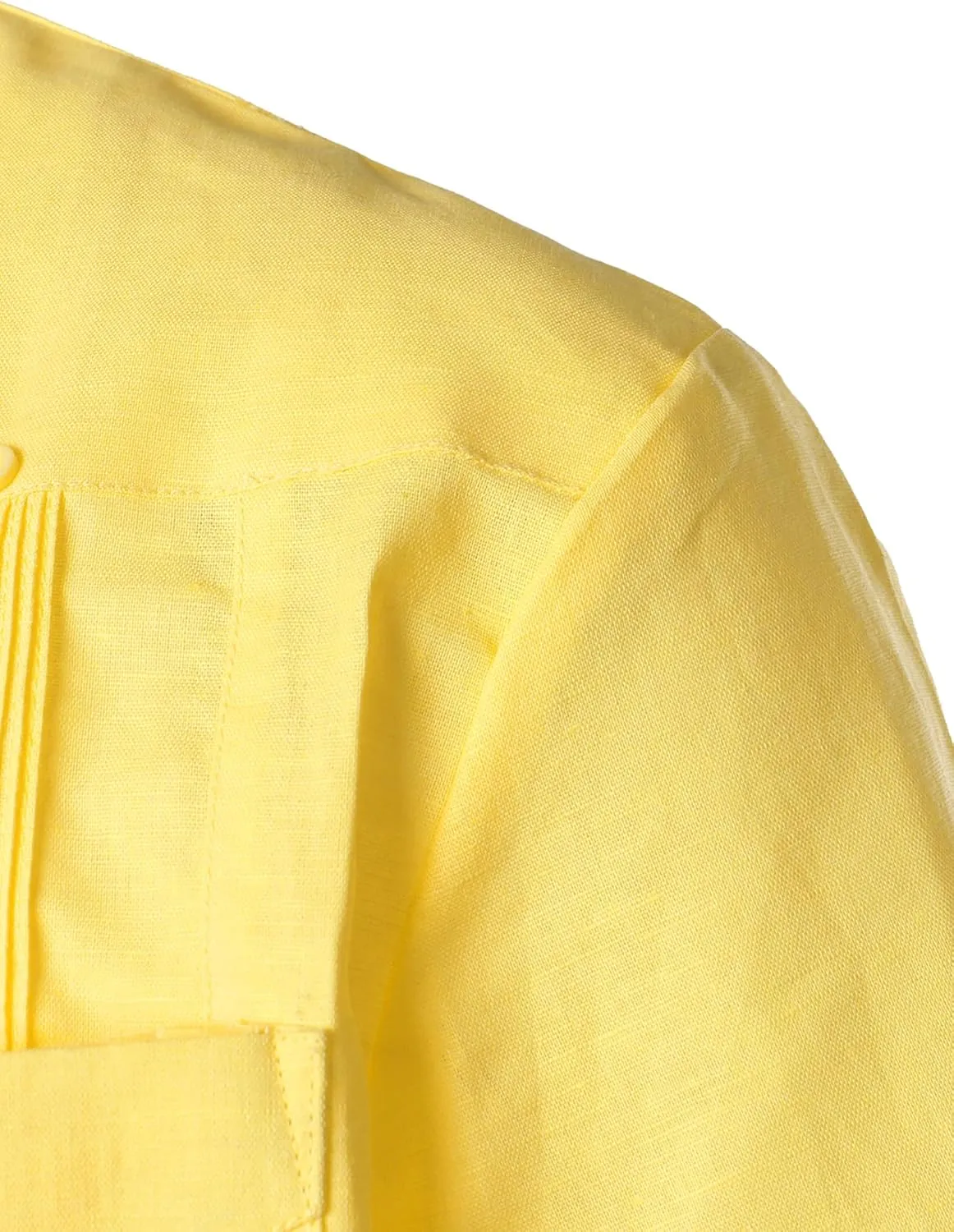 VATPAVE Mens Linen Cuban Guayabera Shirts Casual Button Down Short Sleeve Summer Shirts