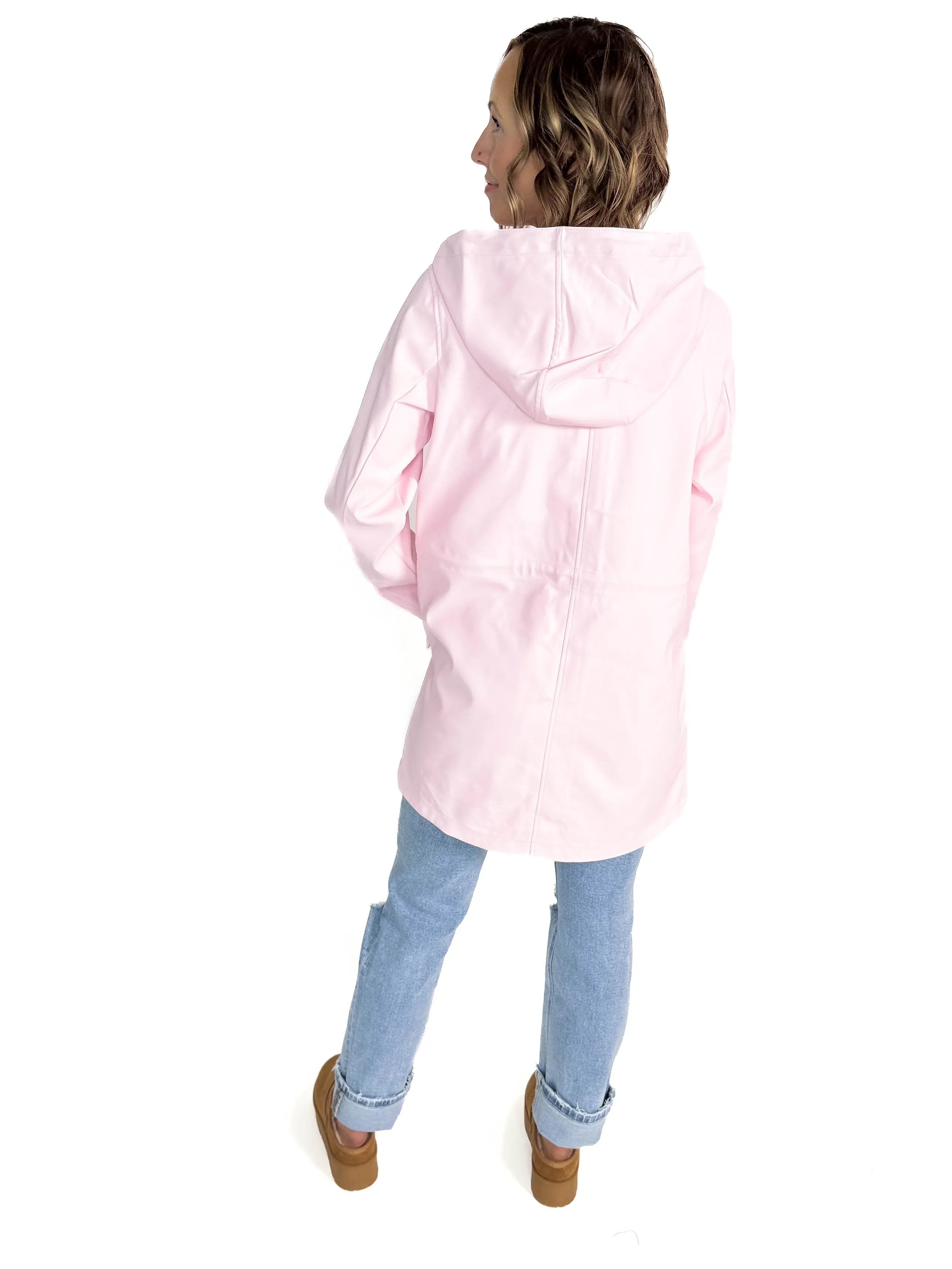 VERO MODA Sitka Rain Jacket- PINK -FINAL SALE