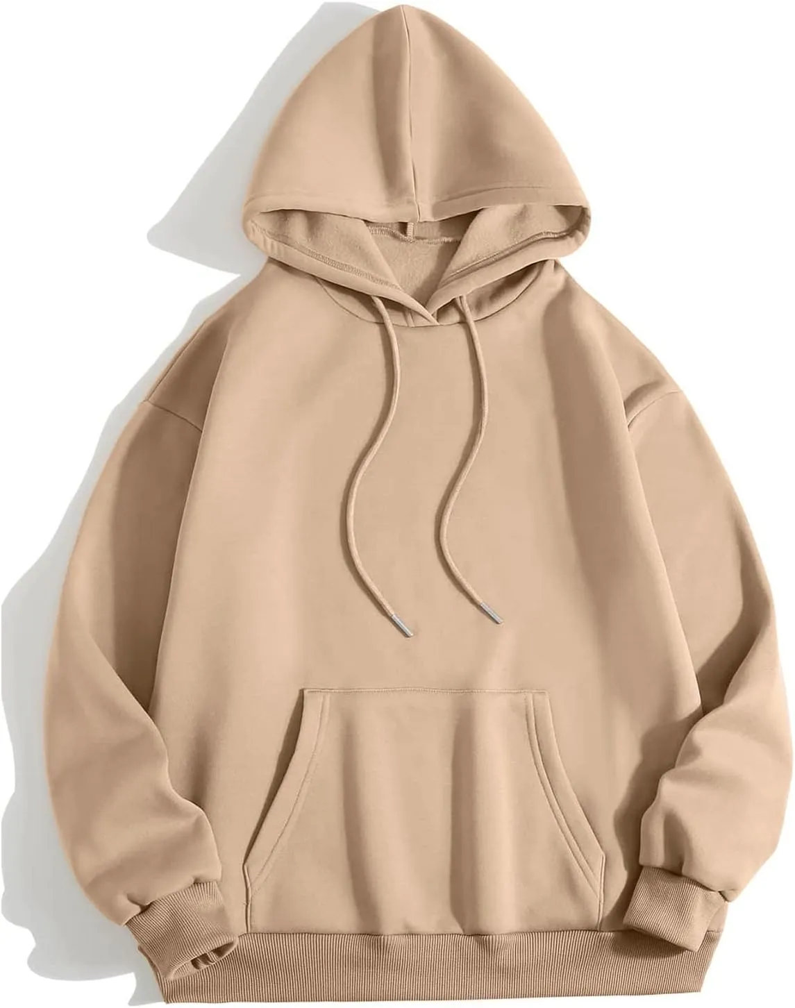 Women's Oversized Fleece Hoodies Basic Pullover Sweatshirt Fall Fashion 2024 Outfits Trendy Y2k Teens Preppy Clothes