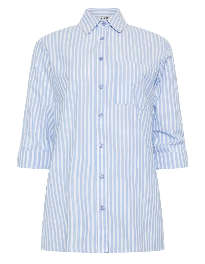 Women's Tall Stripe Shirt in Blue