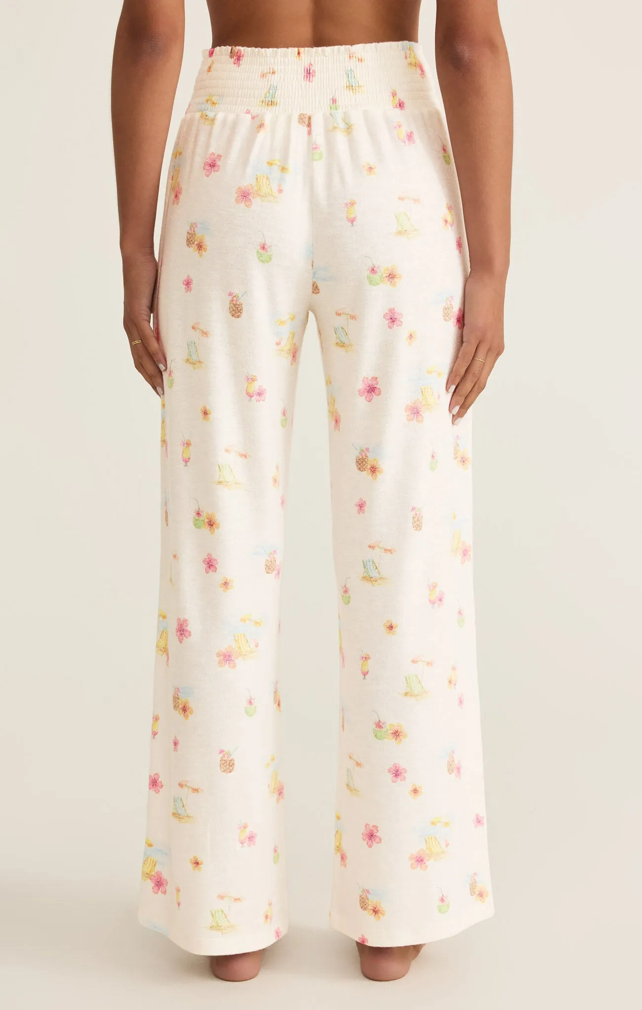 Z Supply Dawn Vacay Pant White Shell